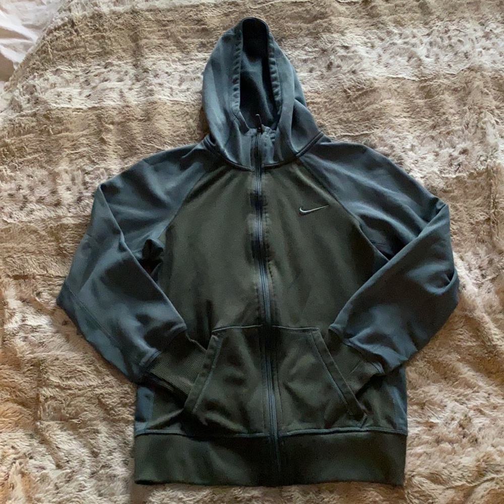 Olive/Army Green Nike Therma-Fit Zip-up
